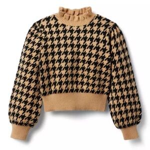 Janie and Jack Houndstooth Cropped Sweater size 2